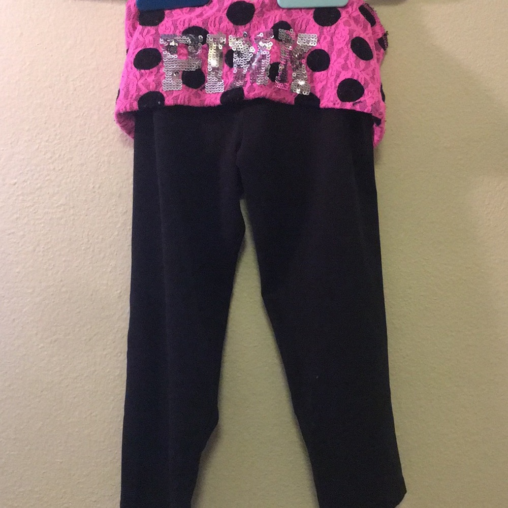 PINK Capri style yoga pants